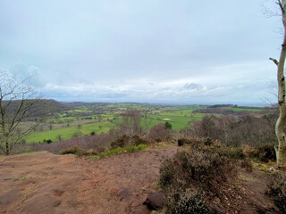 A view of Bickerton Hills in Cheshire