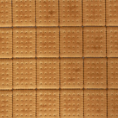 Sweet biscuits pattern on white background