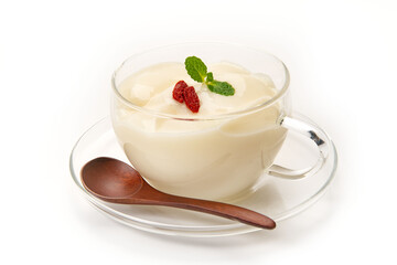 デザートの杏仁豆腐