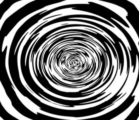 Vector spiral. Spiral. The concentric circles. The silhouette of the spiral. Effect, hypnosis, the symmetry of the spiral. Abstract background, design element.