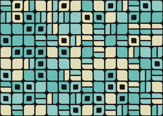 Fototapeta premium Abstract Geometric Pattern generative computational art illustration