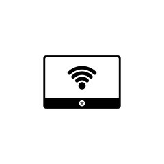 home icon with wireless network