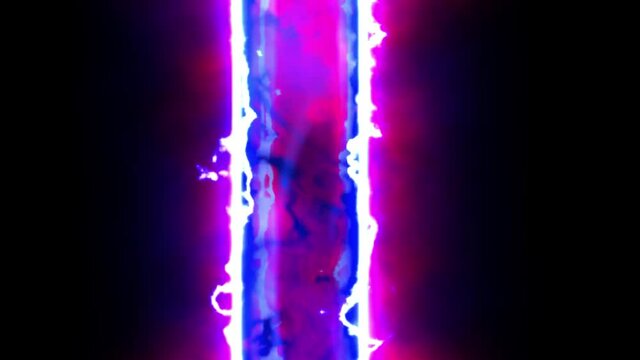 Blue and violet energy revealed roman numerals countdown. Can be used as ten commandments visual. 3D rendered 4K video overlay