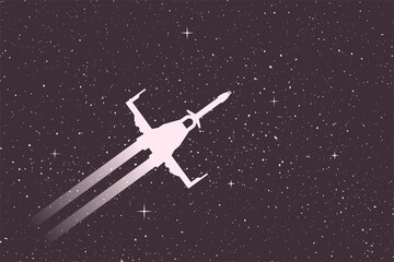 Space ship traveling