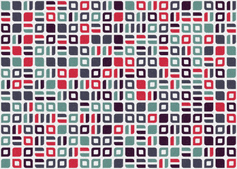 Fototapeta premium Abstract Geometric Pattern generative computational art illustration