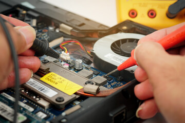 Repair and diagnose computer electronic circuit boards.