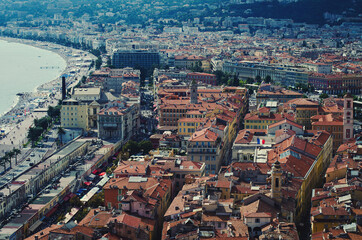Naklejka premium The city of Nice, France