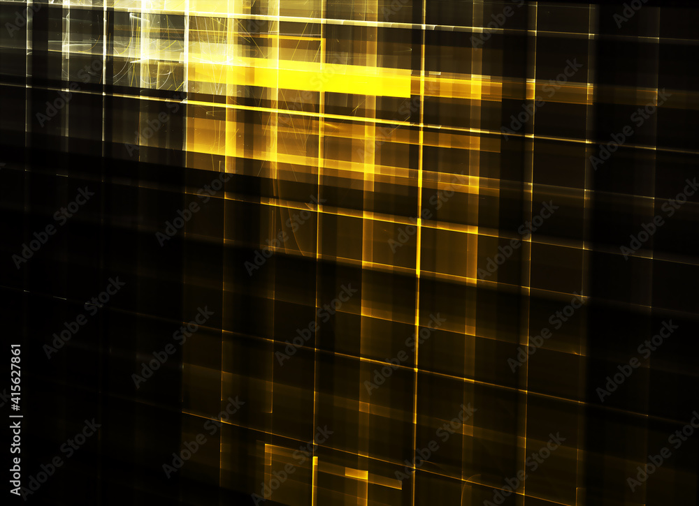 Poster fractal background for use in creativity and design projects. technological fractal. abstract 3d ill