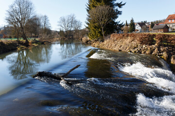 Die Lauchert in der Gemeinde Bingen Hohenzollern (Landkreis Sigmaringen)