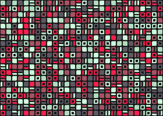 Fototapeta premium Abstract Geometric Pattern generative computational art illustration