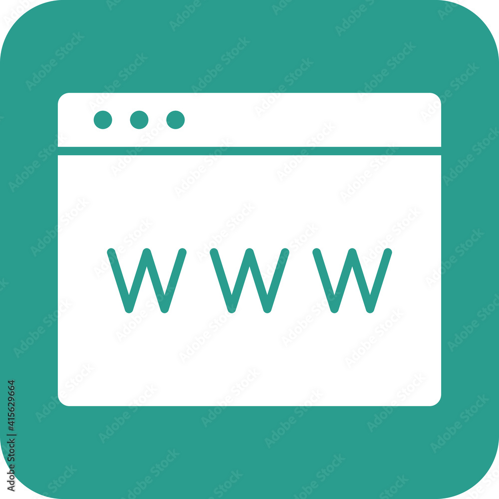 Poster website address icon