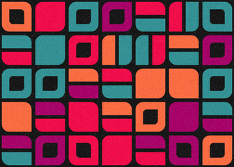 Abstract Geometric Pattern generative computational art illustration