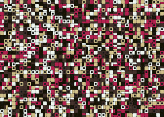 Abstract Geometric Pattern generative computational art illustration