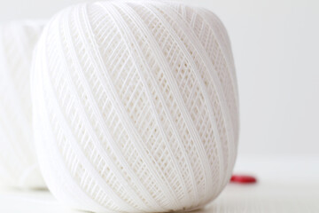 thin white yarn for crochet