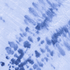 Indigo Striped Tie Dye. Space Watercolor Ethnic