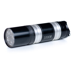 flashlight electric lamp on white background isolation