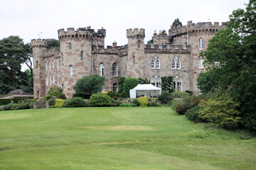 Fototapeta premium A view of Cholmondeley Castle In Cheshire