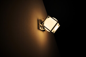 Yellow color background with lighting bulb and blank space for text or object.