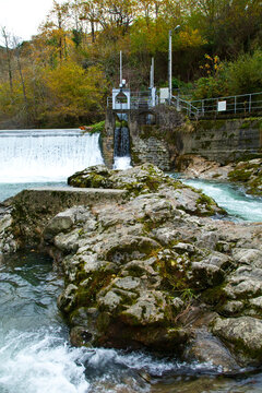 Paraje Natural Escala Salmonera de Ca&ntilde;o, R&iacute;o Sella, Ca&ntilde;o, Asturias