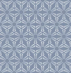 Behang Seamless geometric floral pattern. © troyka