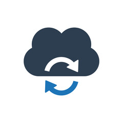 Cloud sync icon