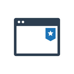 Web page bookmark icon