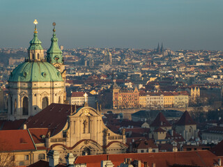 Fototapeta na wymiar City of Prague from the Castle Hill