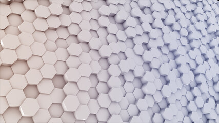3d rendered illustration of Hexagon Colored Background main. High quality 3d illustration