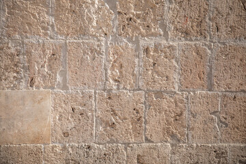 surface of vintage stone wall