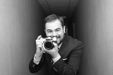 photosesion wit old  soviet camera