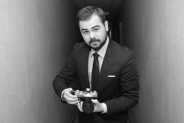 photosesion wit old  soviet camera