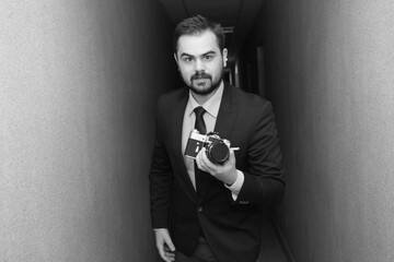 photosesion wit old  soviet camera