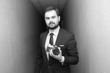 photosesion wit old  soviet camera