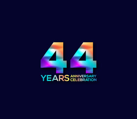 44 Year Anniversary Day background Concept