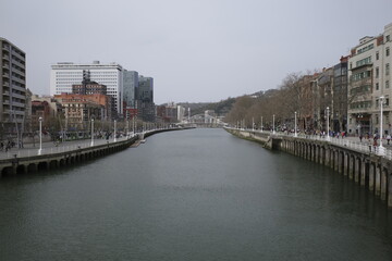 View of the river of Bilbao