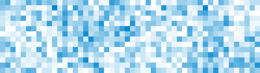 Abstract blue pixel background for website. Mosaic of squares. Vector illustration