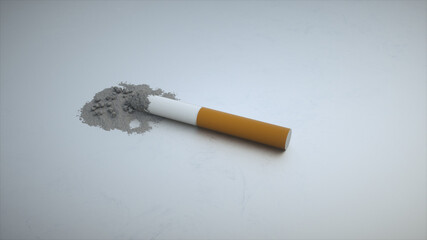 3d rendered illustration of Social Commercial Smoking Cigarette kills. High quality 3d illustration