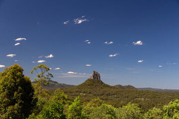 The Glass House Mountains in the Hinterland on the Sunshine Coast