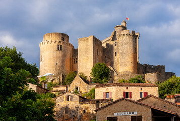 Bonaguil Castle in Lot et Garonne, France