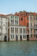 Naklejka premium Buildings on the Grand Canal, city of Venice, Italy, Europe