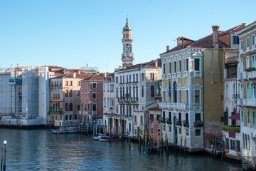 Buildings on the Grand Canal, city of Venice, Italy, Europe