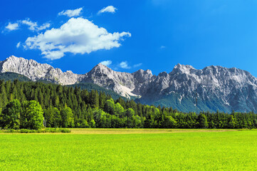 Fototapeta na wymiar Alps mountain landscape, Bavaria Germany