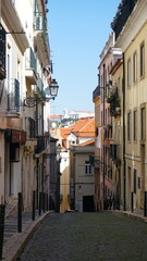 Fototapeta na wymiar Lisbon, Portugal - Lost in the old streets of downtown Lisbon