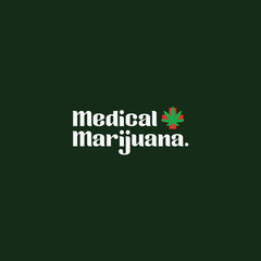 Medical Marijuana Logo, medic of cannabis and marijuana logo, pharmacy logo, healty medical cannabis oil, cbd. Ready to print