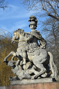 Pomnik kr&oacute;la Jana III Sobieskiego z 1788 r. Warszawa, Polska