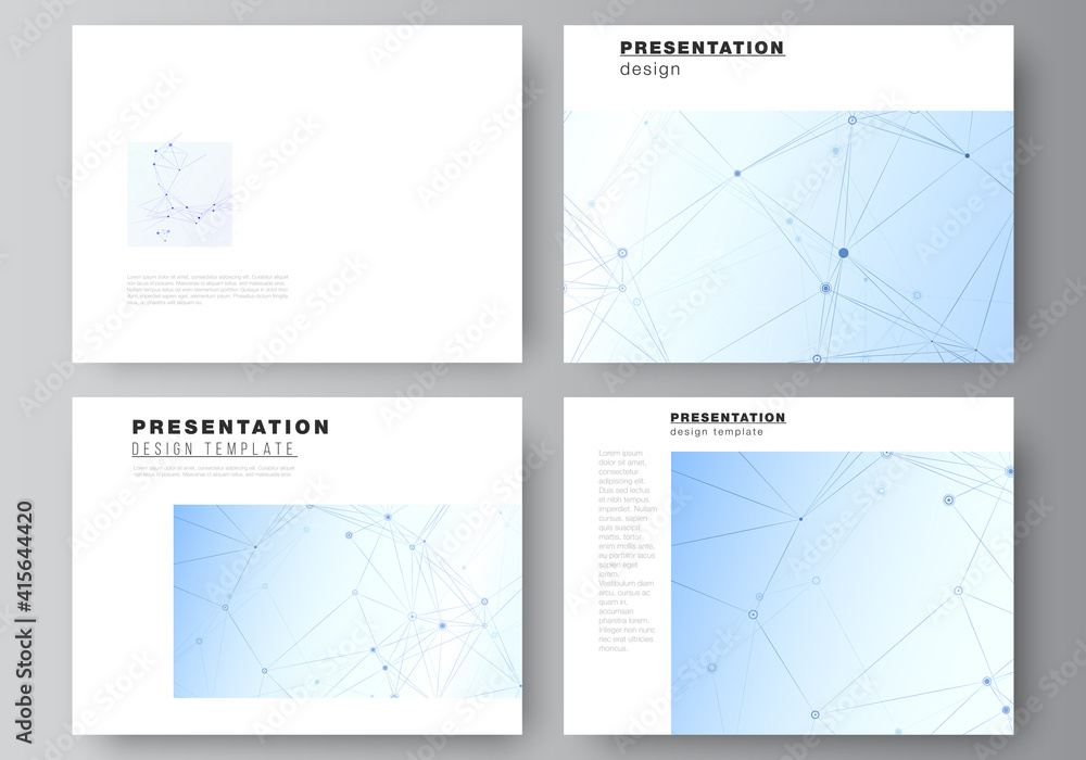 Poster vector layout of presentation slides design business templates, multipurpose template for presentati