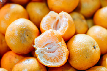 tangerines on a plate