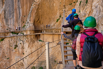 Obraz na płótnie Canvas Caminito del Rey gorge in Malaga (Spain)