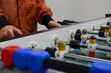 person working on a machine