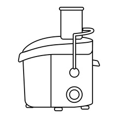 Electric juice extractor with citrus. Fresh juice